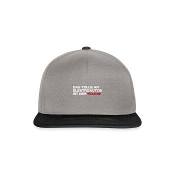 Electric car and sound - Snapback Cap - graphite/black - Front