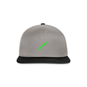 Brush green - Snapback Cap - graphite/black - Front
