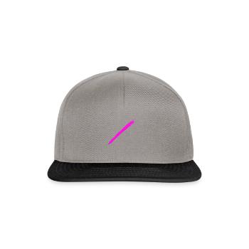 Brush pink - Snapback Cap - graphite/black - Front