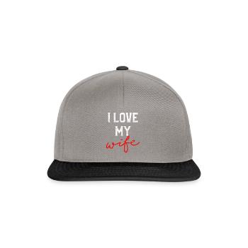 ich liebe meine frau - Snapback Cap - Graphit/Schwarz - Vorne