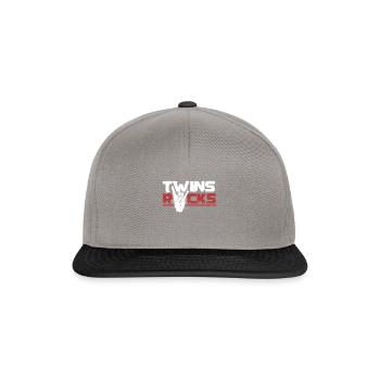 Twins Rocken Zwillinge rocken - Snapback Cap - Graphit/Schwarz - Vorne