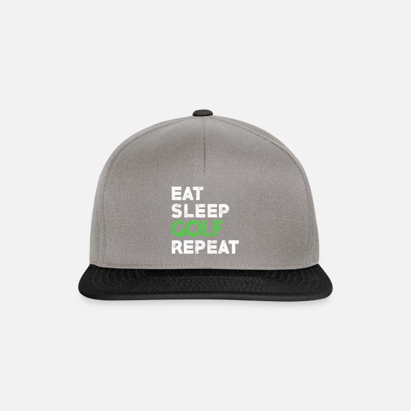 Golf spruch golfen - Snapback Cap - Graphit/Schwarz
