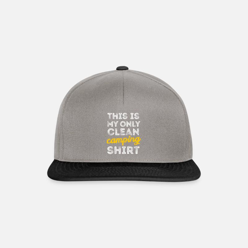 Zelten spruch lustig camping - Snapback Cap - Graphit/Schwarz