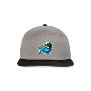 Astronaut kaffee - Snapback Cap - Graphit/Schwarz - Vorne