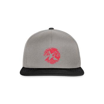 Berge natur - Snapback Cap - Graphit/Schwarz - Vorne