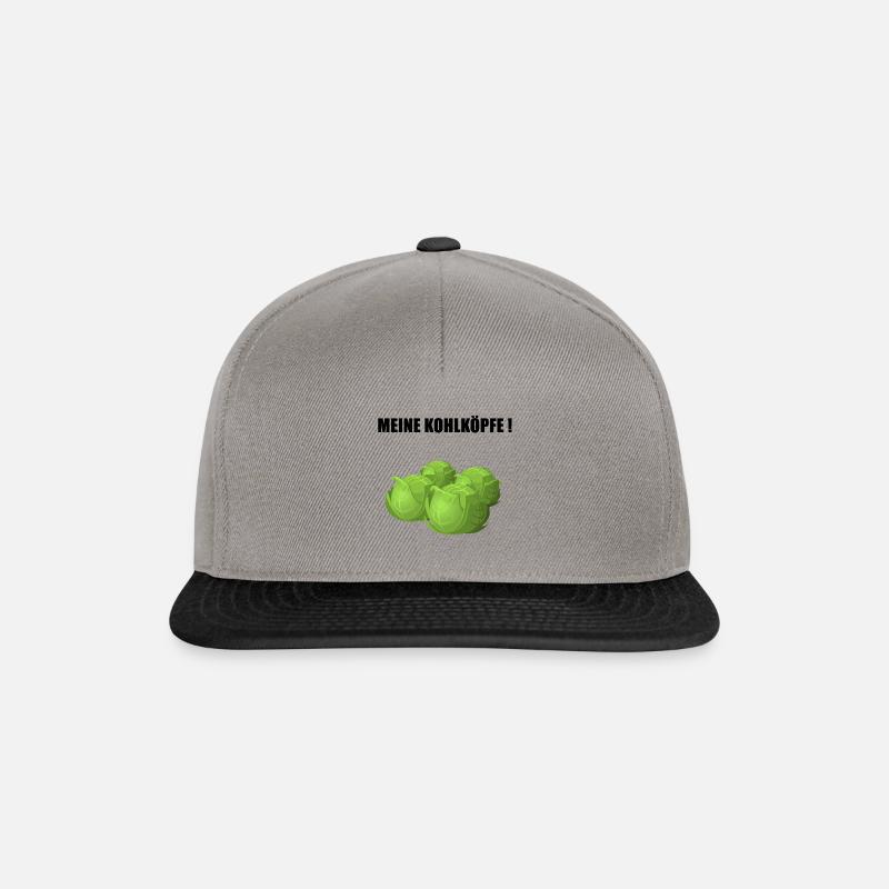 Mes choux - Casquette snapback - gris graphite/noir