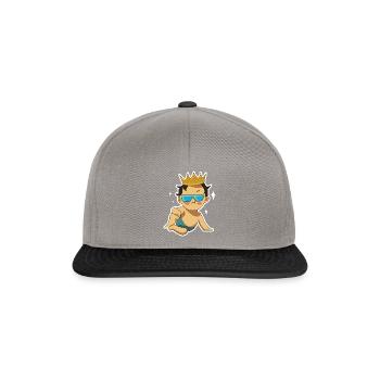 baby cool royal crown sunglasses - Snapback Cap - graphite/black - Front