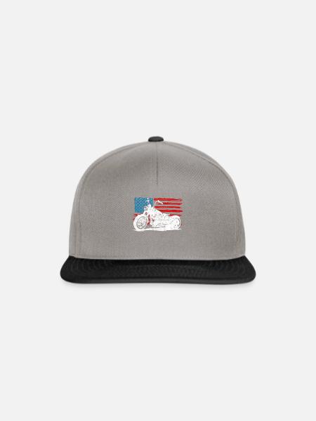 Motorrad Usa - Snapback Cap - Graphit/Schwarz