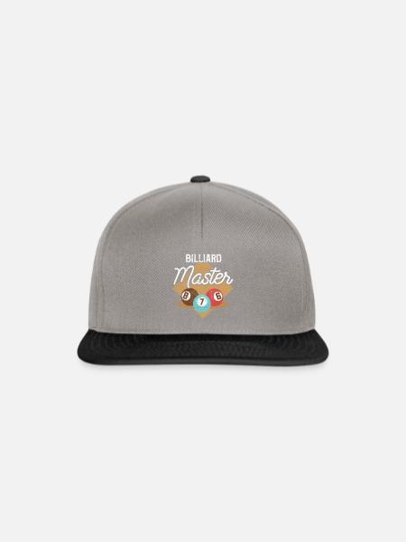 Billiard Spruch billiard - Snapback Cap - Graphit/Schwarz