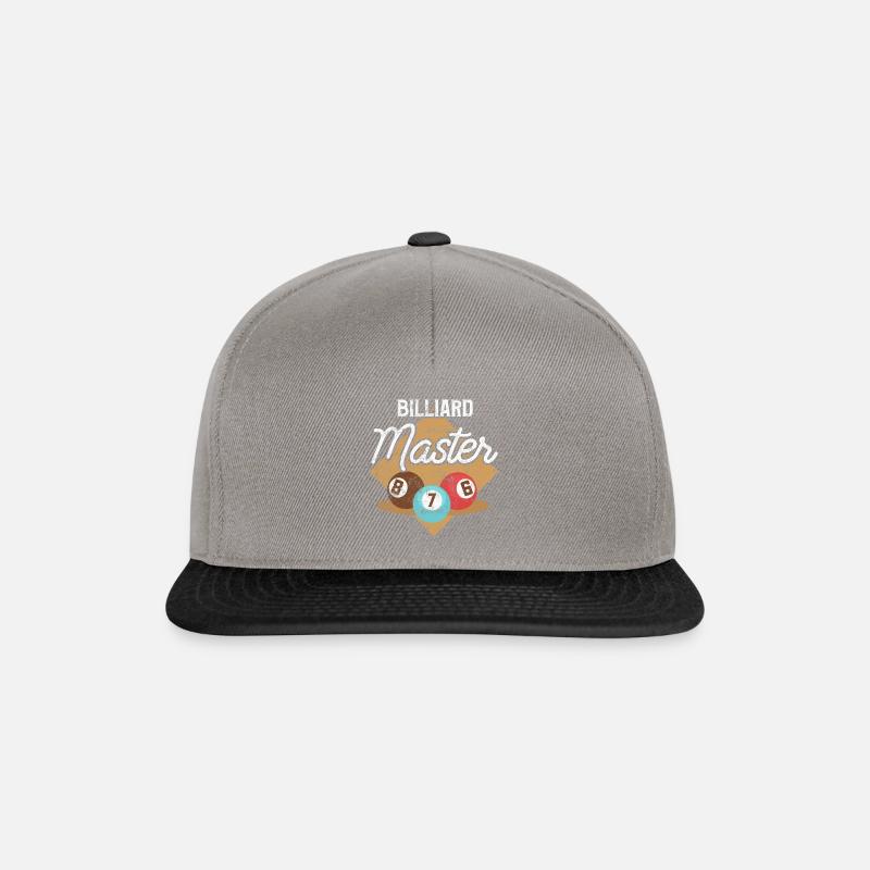 Billard dit billard - Casquette snapback - gris graphite/noir