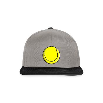 Balle de tennis balle de tennis raquette de tennis - Casquette snapback - gris graphite/noir - Devant