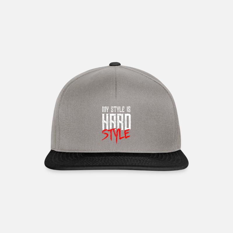 Hardstyle Musik - Snapback Cap - Graphit/Schwarz