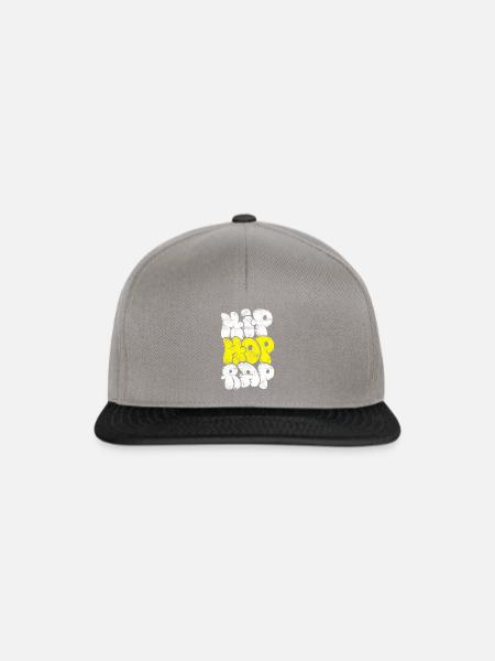 Hip hop musik rap - Snapback Cap - Graphit/Schwarz