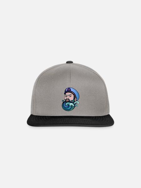 seemann - Snapback Cap - Graphit/Schwarz