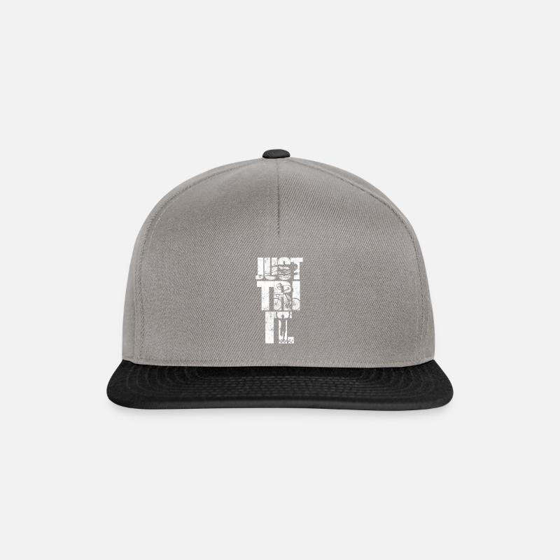 Triathlon triathlet - Snapback Cap - Graphit/Schwarz