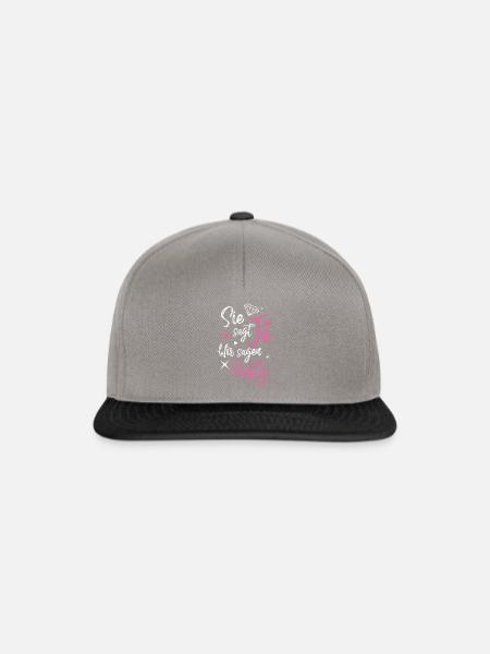 sie sagt ja wir sagen party - Snapback Cap - Graphit/Schwarz