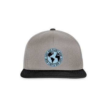 save our planet now - earth - Snapback Cap - graphite/black - Front