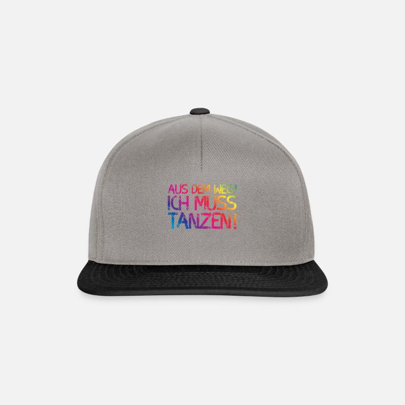 Aus dem weg ich muss tanzen - Snapback Cap - Graphit/Schwarz