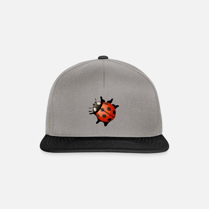 Marienkäfer Rot Geschenk Geschenkidee - Snapback Cap - Graphit/Schwarz
