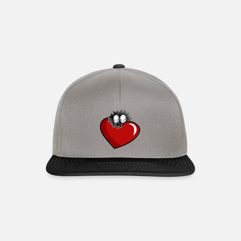 Puschelliebe - Snapback Cap - Graphit/Schwarz