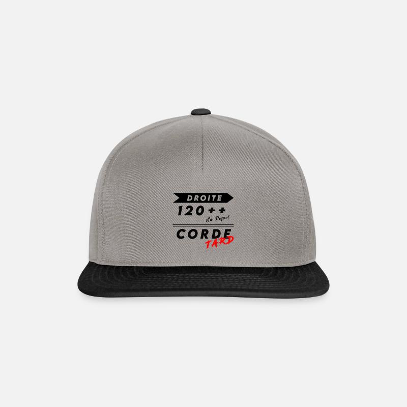 Notes Rallye - Casquette snapback - gris graphite/noir