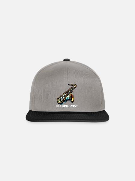 Saxophonist - Snapback Cap - Graphit/Schwarz