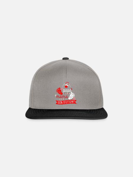 Geburt Fußballfans Stuttgart - Snapback Cap - Graphit/Schwarz