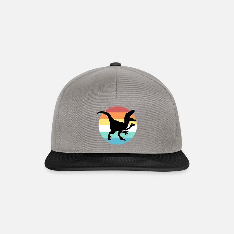 dinosaure - Casquette snapback - gris graphite/noir