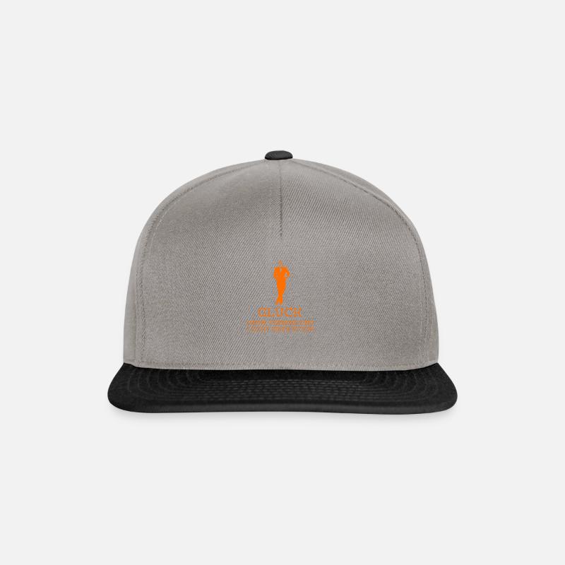 GLÜCK - KEINE TERMINE UND LEICHT EINEN SITZEN - Snapback Cap - Graphit/Schwarz