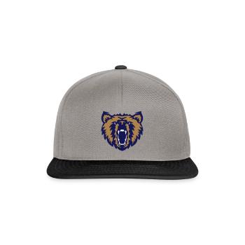 ours face logo club - Casquette snapback - gris graphite/noir - Devant