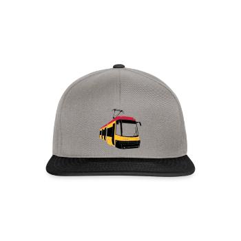 Straßenbahn 120 - Snapback Cap - Graphit/Schwarz - Vorne