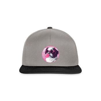 Shi tzu Sunglasses Pink Bubblegum - Snapback Cap - graphite/black - Front