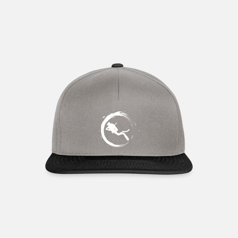 plongée - Casquette snapback - gris graphite/noir