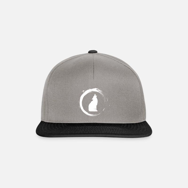 loup - Casquette snapback - gris graphite/noir