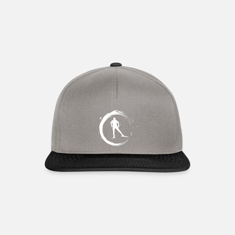 Langlauf - Snapback Cap - Graphit/Schwarz