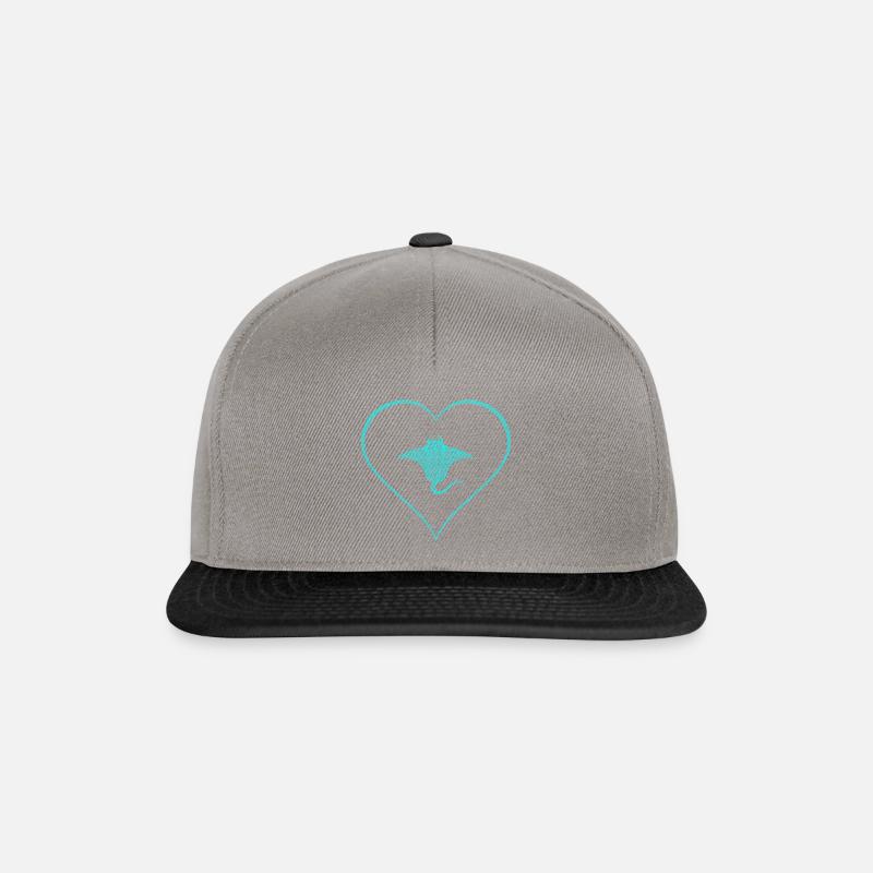 Rochen - Snapback Cap - Graphit/Schwarz