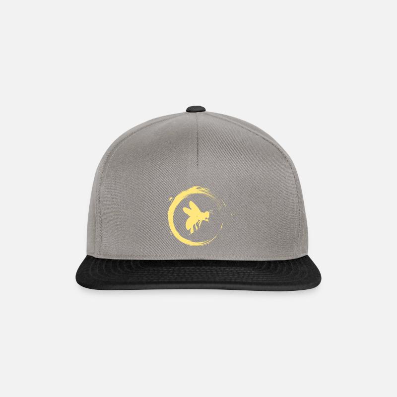 abeille - Casquette snapback - gris graphite/noir