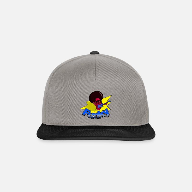 Funky Bohne "Funky" - Snapback Cap - Graphit/Schwarz