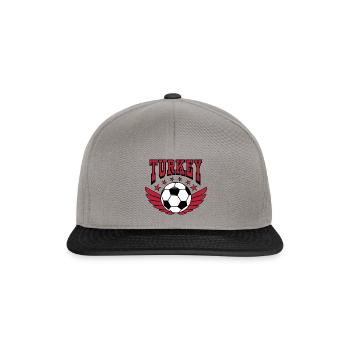 Maillot de Football Turquie Retro College Look Style - Casquette snapback - gris graphite/noir - Devant