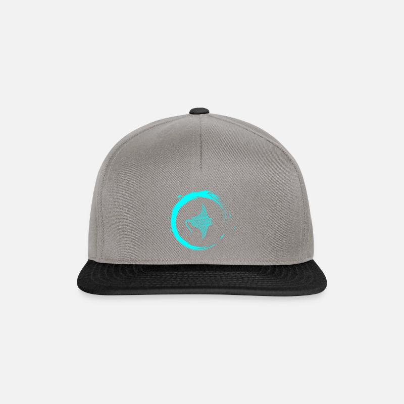 Rochen - Snapback Cap - Graphit/Schwarz