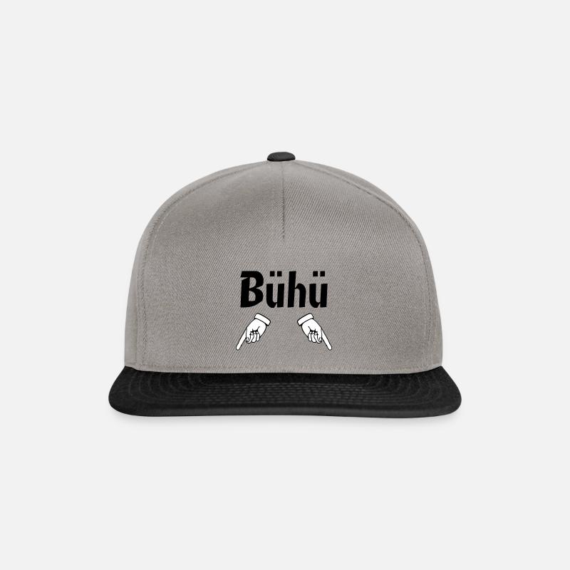 Buhu - Casquette snapback - gris graphite/noir
