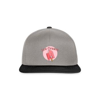 Glace sur le style - Ice Cream - Casquette snapback - gris graphite/noir - Devant