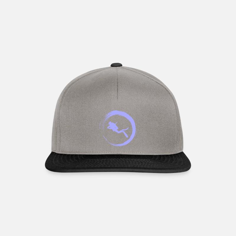 plongée - Casquette snapback - gris graphite/noir