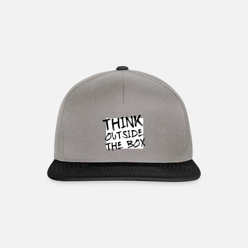 Motivation - Think outside the Box - Snapback Cap - Graphit/Schwarz