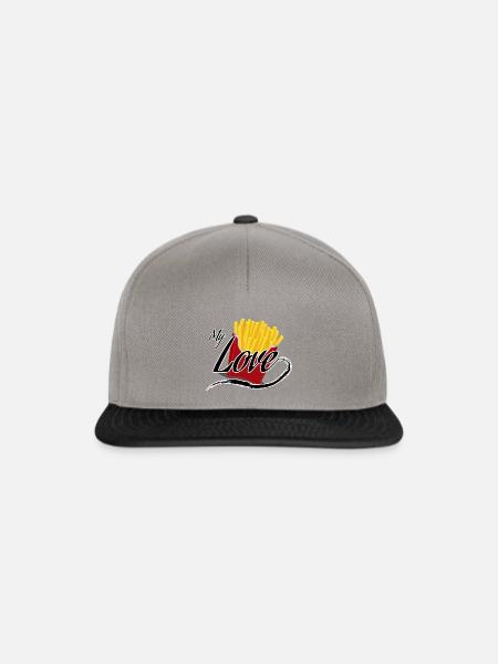 Pommes - Snapback Cap - Graphit/Schwarz