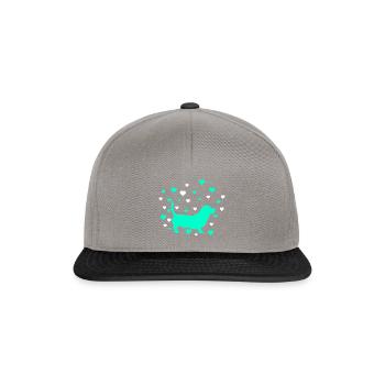 Dackel - Snapback Cap - Graphit/Schwarz - Vorne