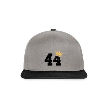 44 Crown 44th Birthday 44 years old - Snapback Cap - graphite/black - Front