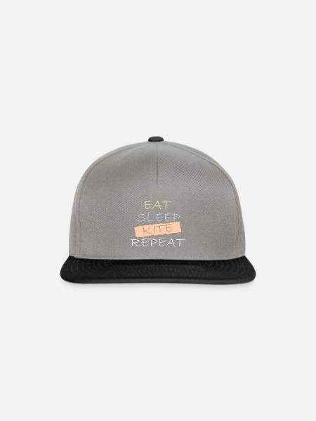 Kitesurfer - Snapback Cap - Graphit/Schwarz