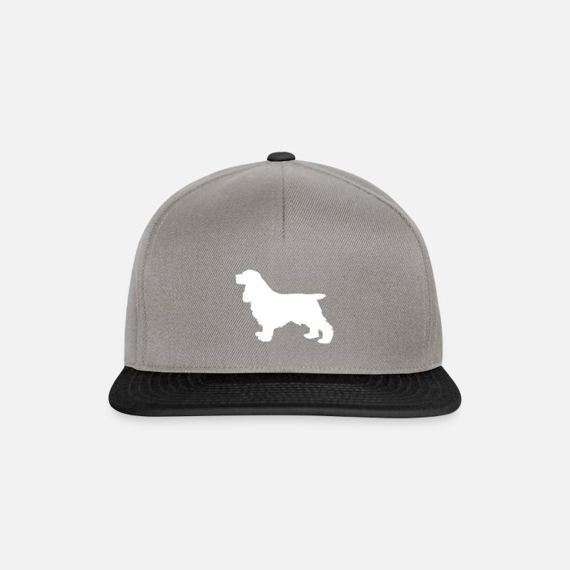 Cocker Spaniel - Snapback Cap - graphite/black