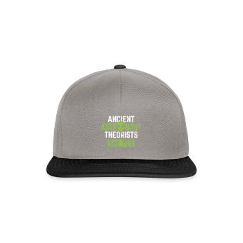 Les théoriciens de l'astronaute antique disent oui - Casquette snapback - gris graphite/noir - Devant